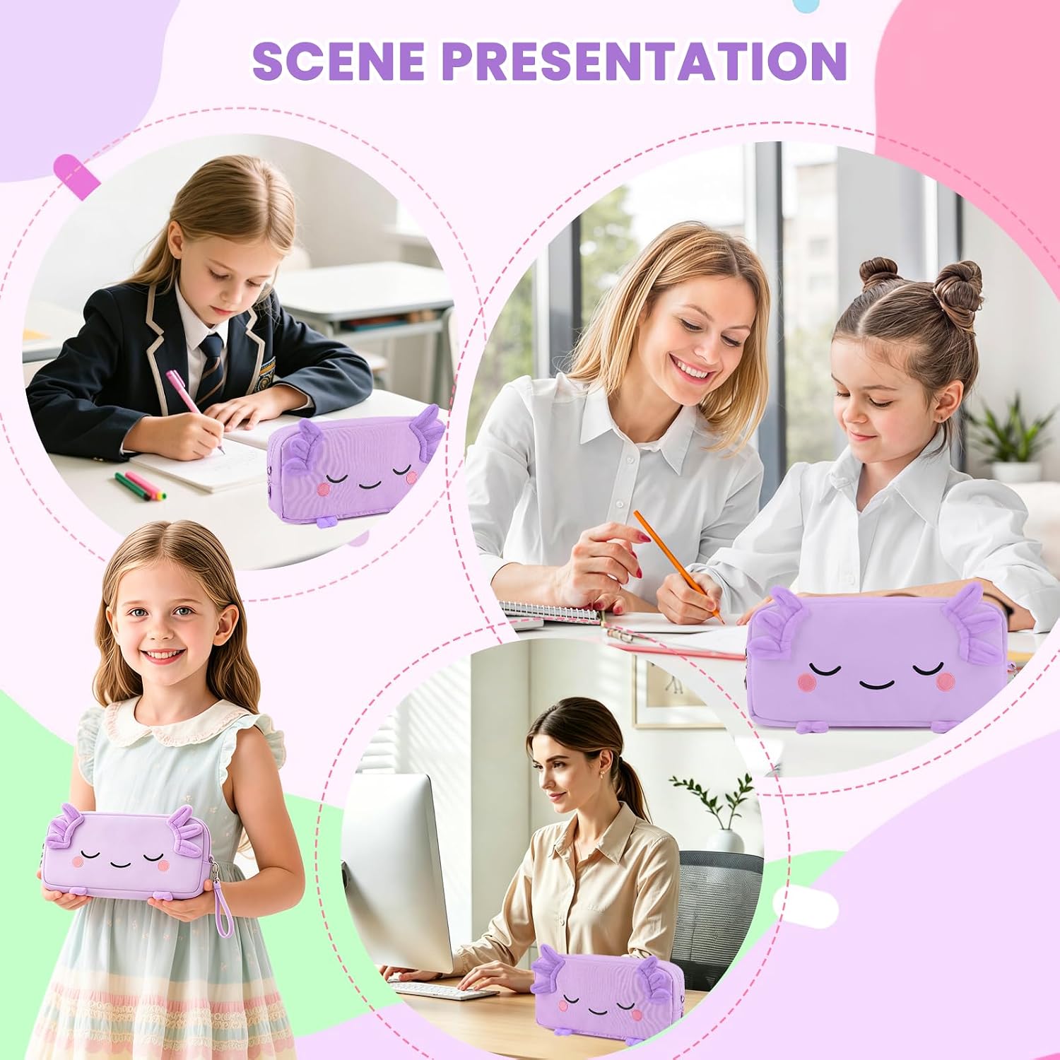 Thumbnail 6 de EHZYP Axolotl Pencil Case, 900D Canvas