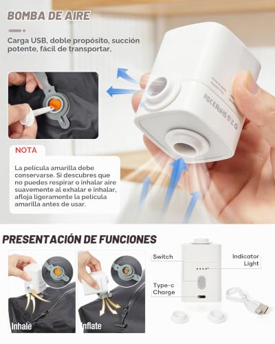 Detalle 2 de SZLX Mochila de viaje al vacío 40 x 30 x 20 cm con bomba eléctrica y USB-C