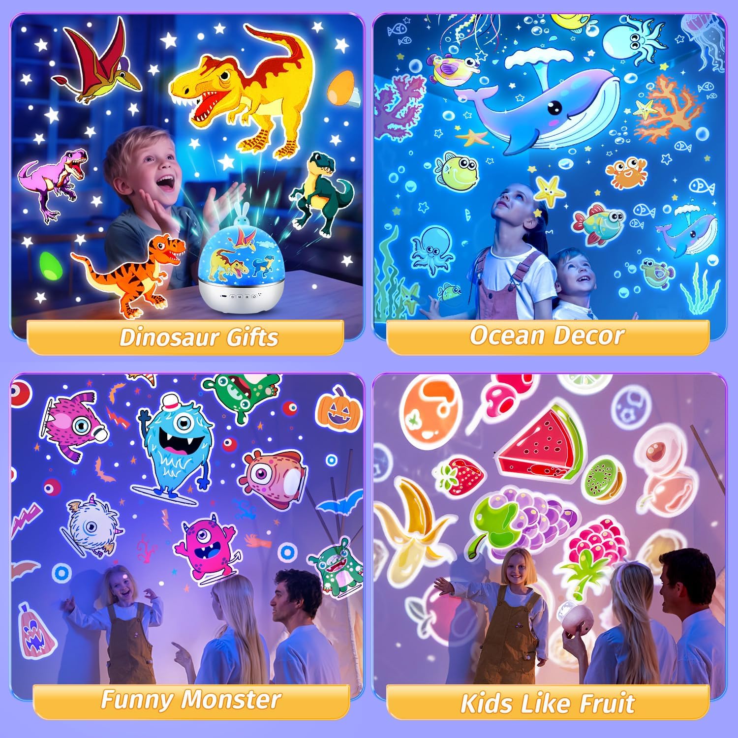Thumbnail 6 de One Fire Night Light Projector: 15 Films, Bluetooth Music and 360° Projection for Kids