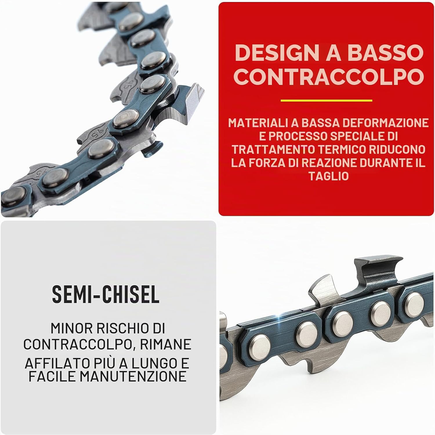 Thumbnail 3 de FuGuiB 4 Pollici Catena Motosega 1/4" LP, 1,1 mm, 28 maglie – compatibile con Stihl GTA 26