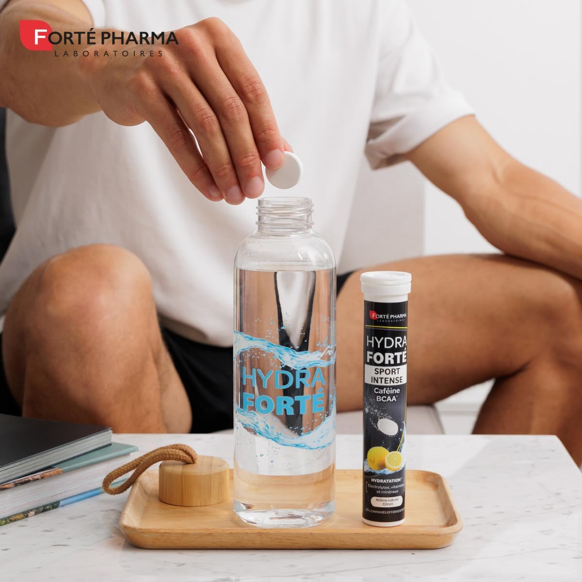 Detalle de Forté Pharma Hydra Forté Sport Intense – Electrolytes, Caféine et BCAA pour l’hydratation et l’endurance