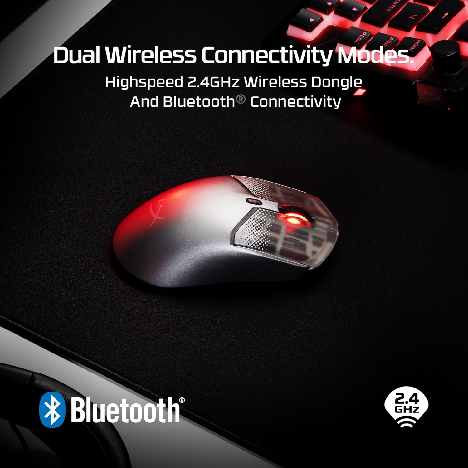 Detalle 2 de HyperX Pulsefire Haste 2 S Wireless gaming mouse, 64 g 🖱