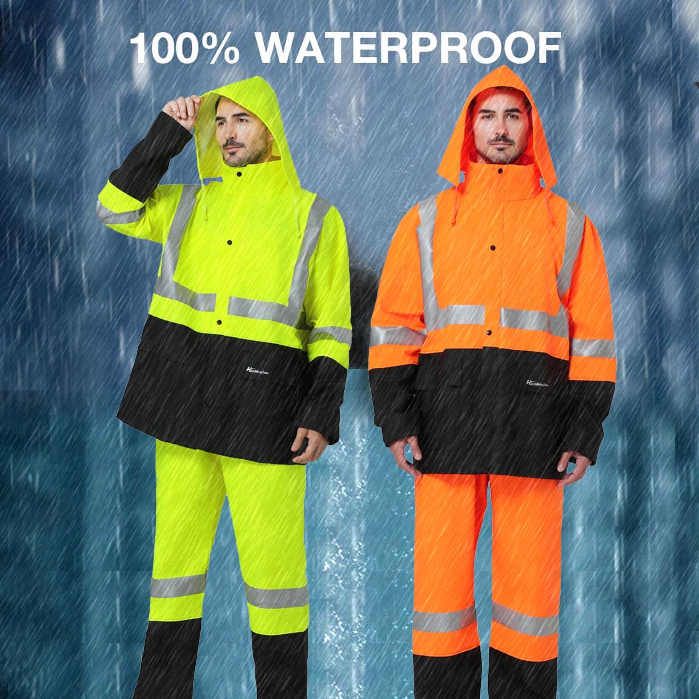 Thumbnail 3 de HANMENGXUAN Rain Suit PVC/PU