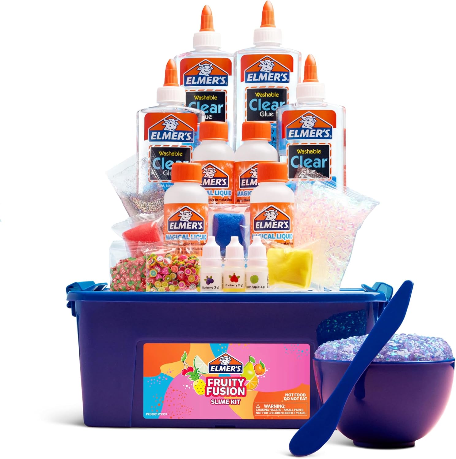 Detalle de Elmer's Fruity Fusion Slime Kit 20‑piece 🎨