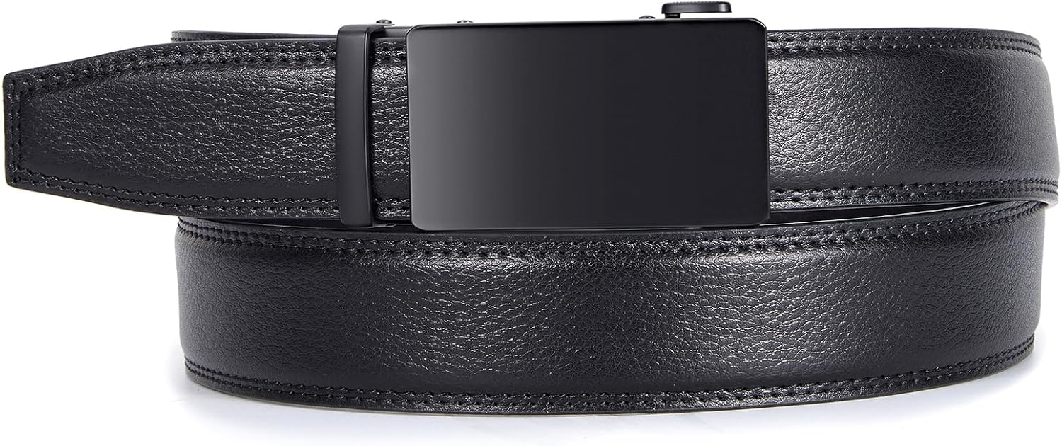 Thumbnail 3 de Vatan Leather Ratchet Belt for Men – Adjustable Buckle, 1 3/8" Wide, Dress to Casual