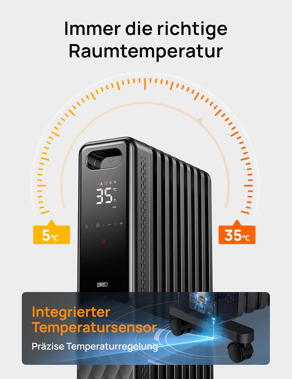 Thumbnail 5 de Dreo OH310 Ölradiator 2000W Heizkörper