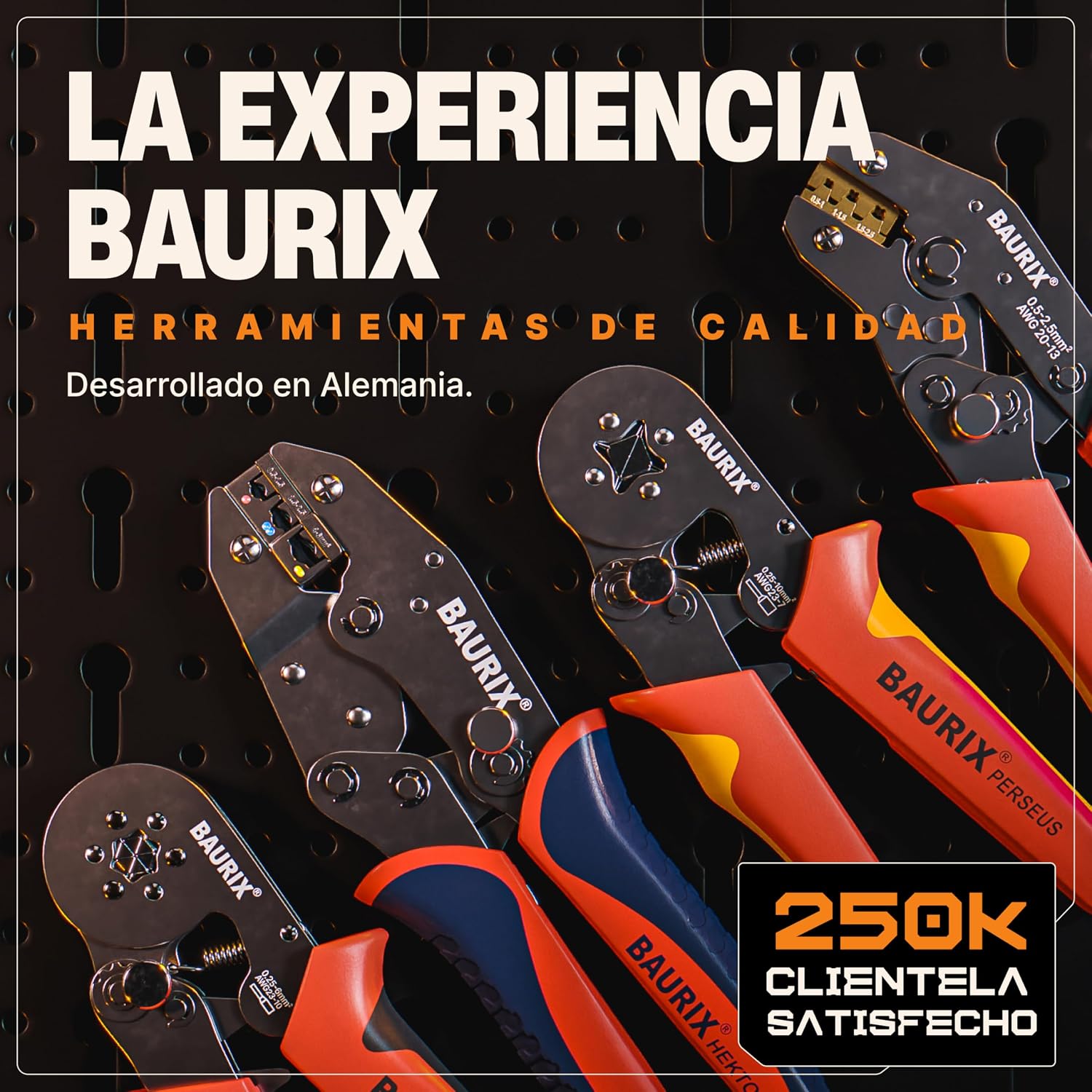 Thumbnail 5 de BAURIX Juego alicates crimpado 700 terminales