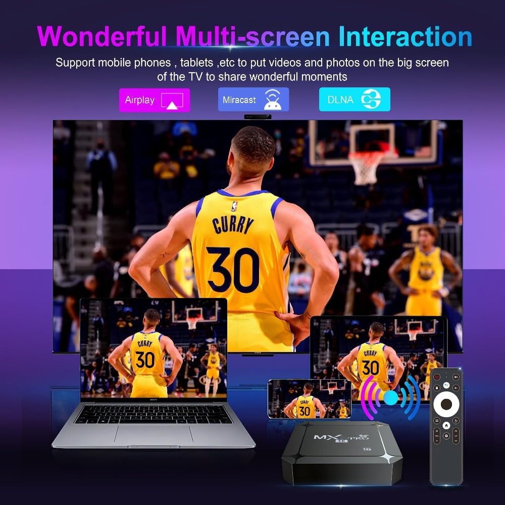 Thumbnail 3 de X88 MXQ Pro 5G Android 14.0 TV Box with WiFi 6, 2GB RAM/16GB storage and Bluetooth remote