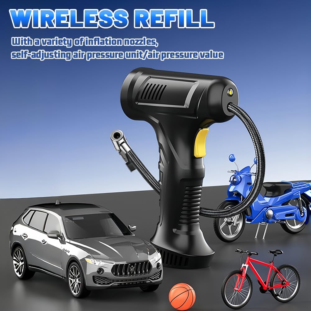 Thumbnail 6 de Flintronic gonfleur sans fil 150 PSI avec écran numérique, 4 buses et LED