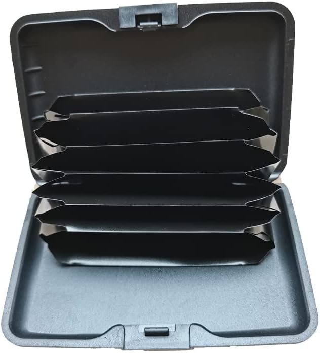 Detalle de EZZLife RFID Blocking Card Case Wallet with 6 Slots – Aluminium Safe Card Holder