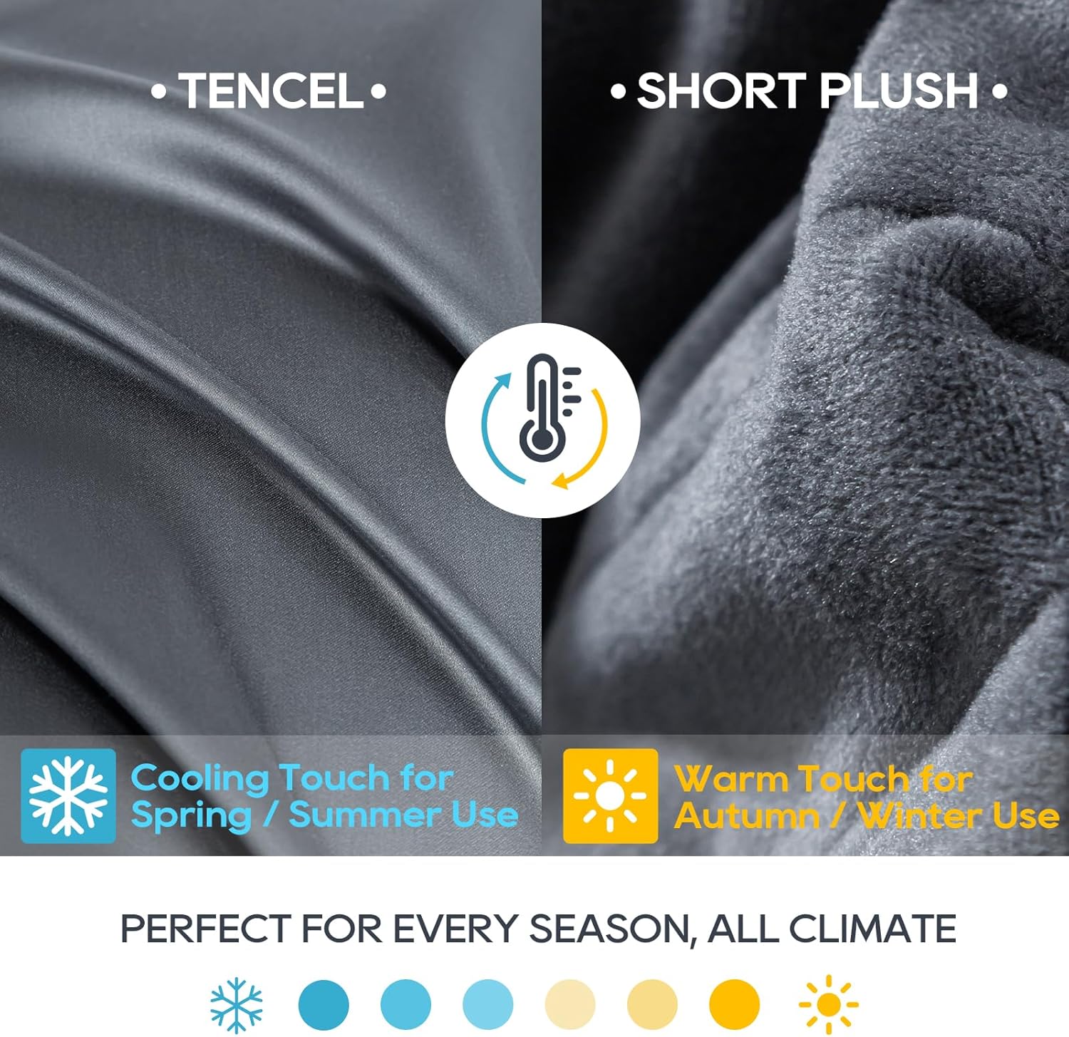 Detalle 2 de Weighted Blanket King Size 25 lb cooling reversible blanket