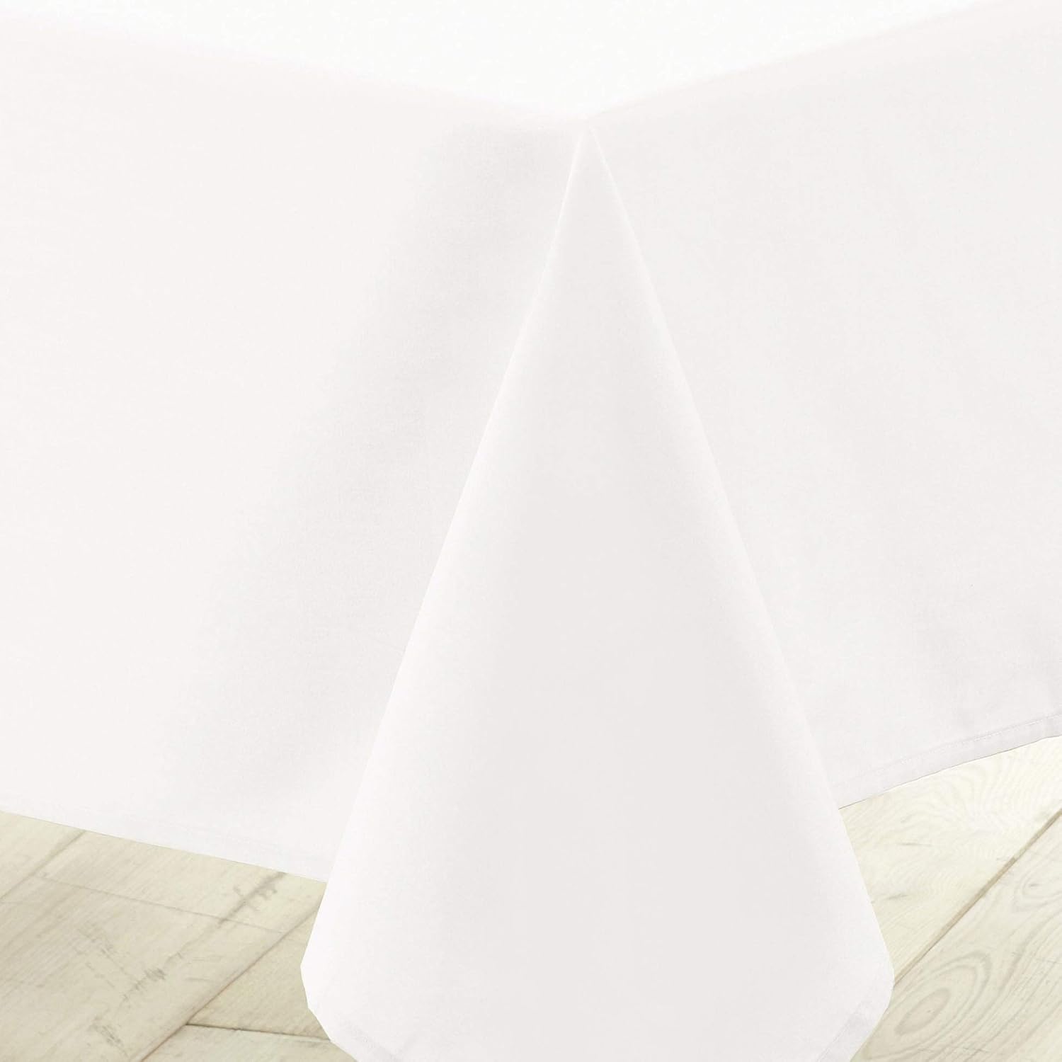 Thumbnail 2 de NAPPE RECTANGLE 140 x 250 cm Polyester Uni Essentiel Blanc