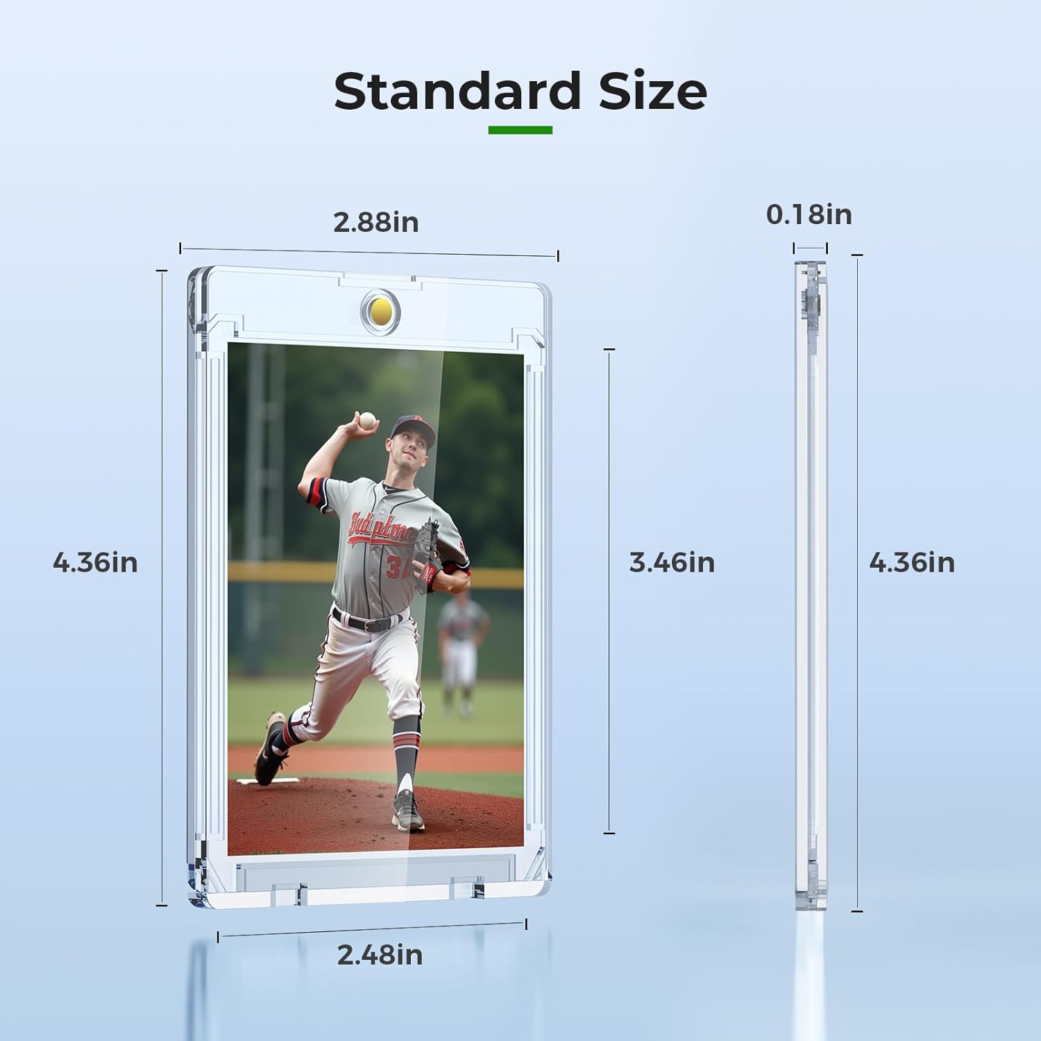 Detalle de Skyhill 52ct Magnetic Card Holders with 52 Sleeves: Slim, UV-Protected, Waterproof Card Protectors