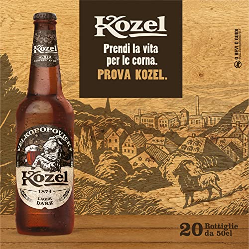 Thumbnail 3 de Kozel Birra Lager Dark in cassa da 20 bottiglie da 50 cl – 10 L, gusto morbido e rinfrescante