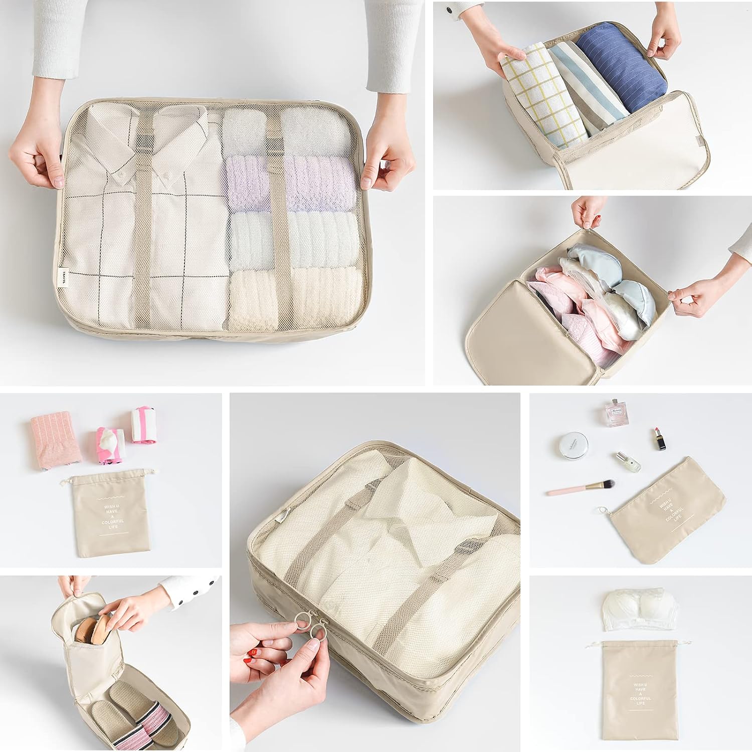 Thumbnail 5 de BillyBath Koffer Organizer-Set (8-teilig) – Packing Cubes, Schuhbeutel & Taschen für Reise