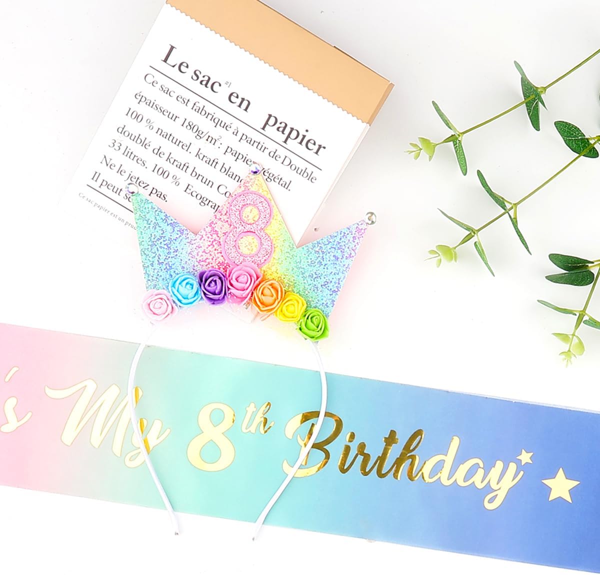 Thumbnail 6 de Leixi Headband & Glitter Sash Set