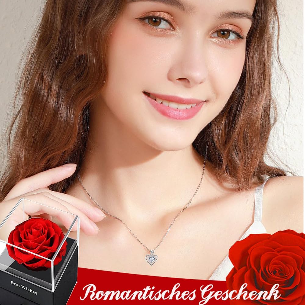 Detalle 2 de Willuck Ewige Rose 3â5 Jahre Geschenkbox đč