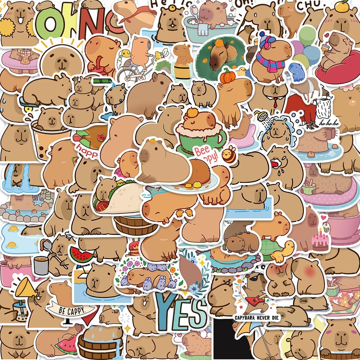 Detalle de Capybara Stickers 100-Pack