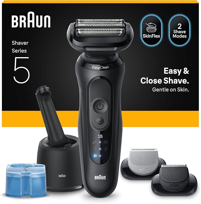 Detalle de Braun Series 5 Afeitadora Eléctrica Hombre 🚹, Seco y Mojado