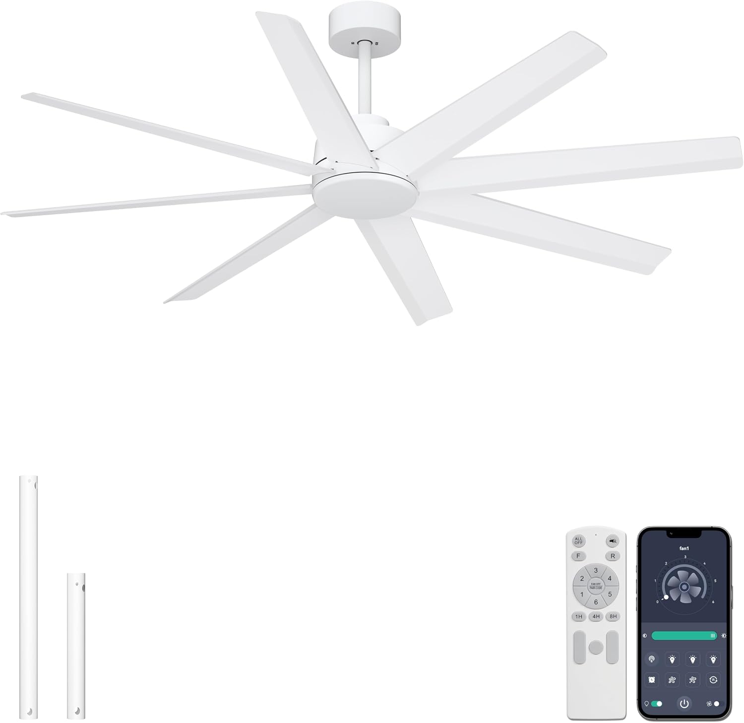 Detalle de Ohniyou Ceiling Fan 60-inch