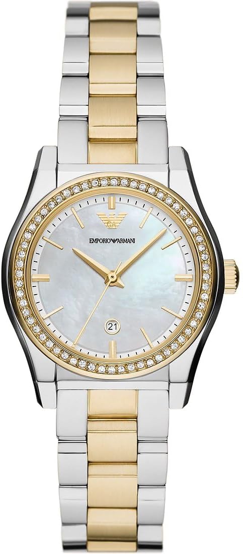 Thumbnail 4 de Emporio Armani orologio da donna con movimento al quarzo, cassa 32 mm e cinturino in acciaio rosa oro