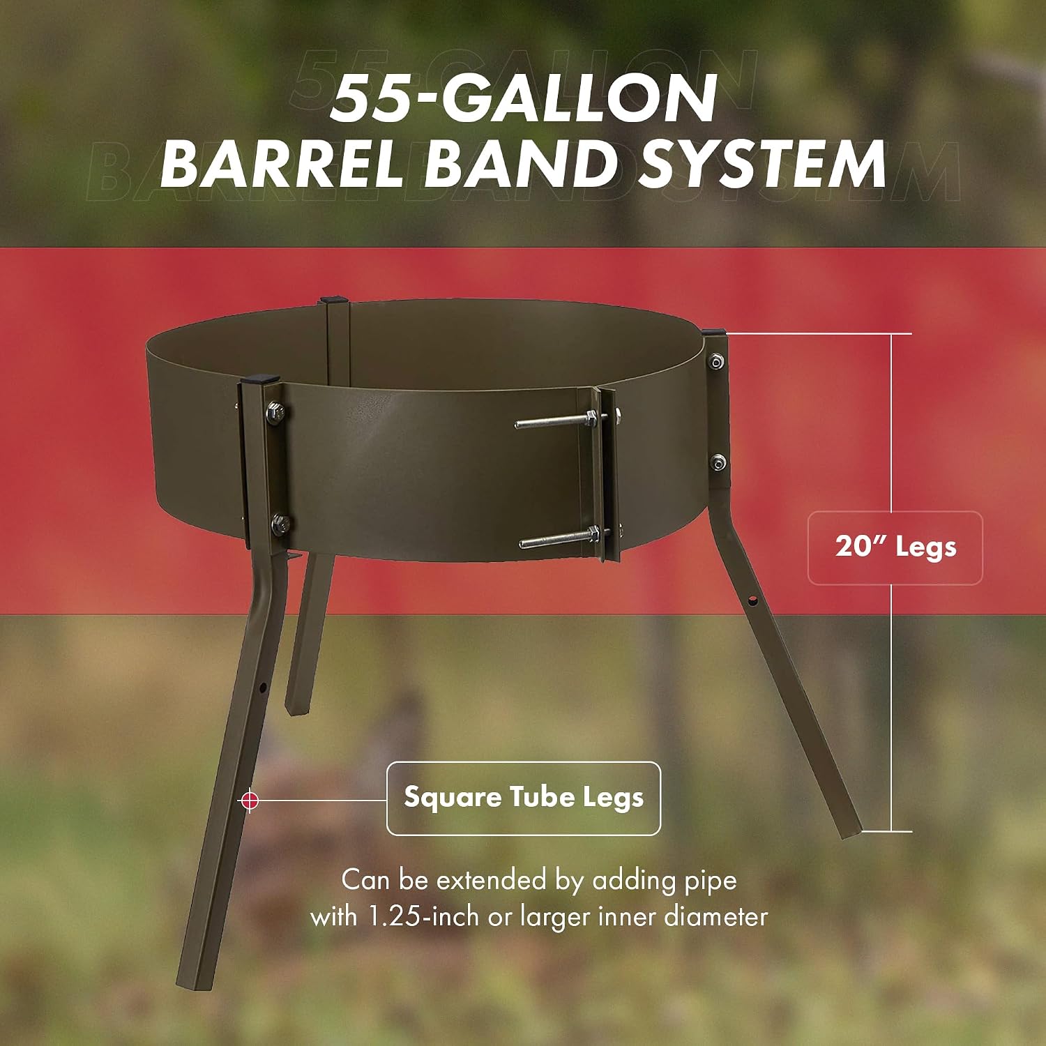 Detalle de Boss Buck deer feeder tripod, 20-inch legs