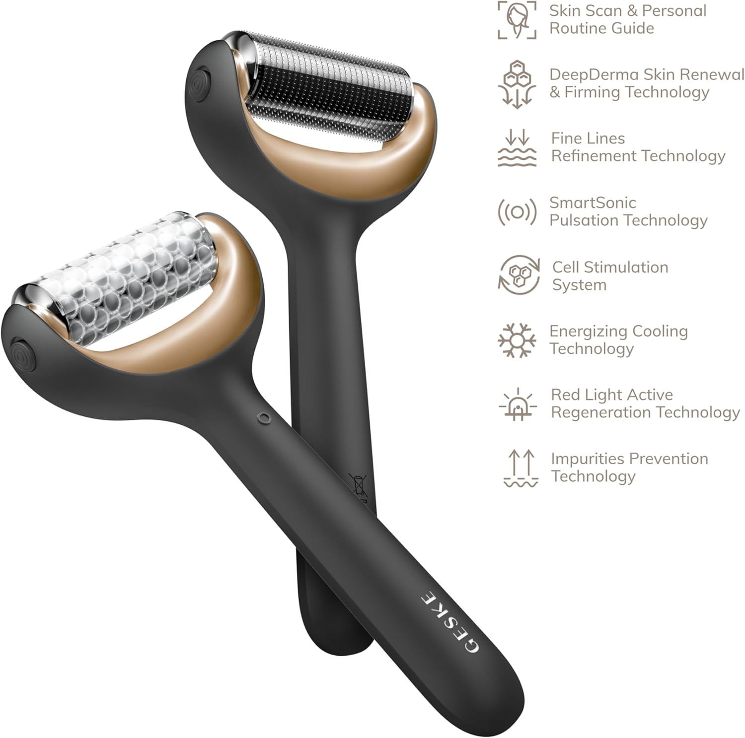 Detalle 2 de GESKE Roller viso e corpo microaghi 8‑in‑1