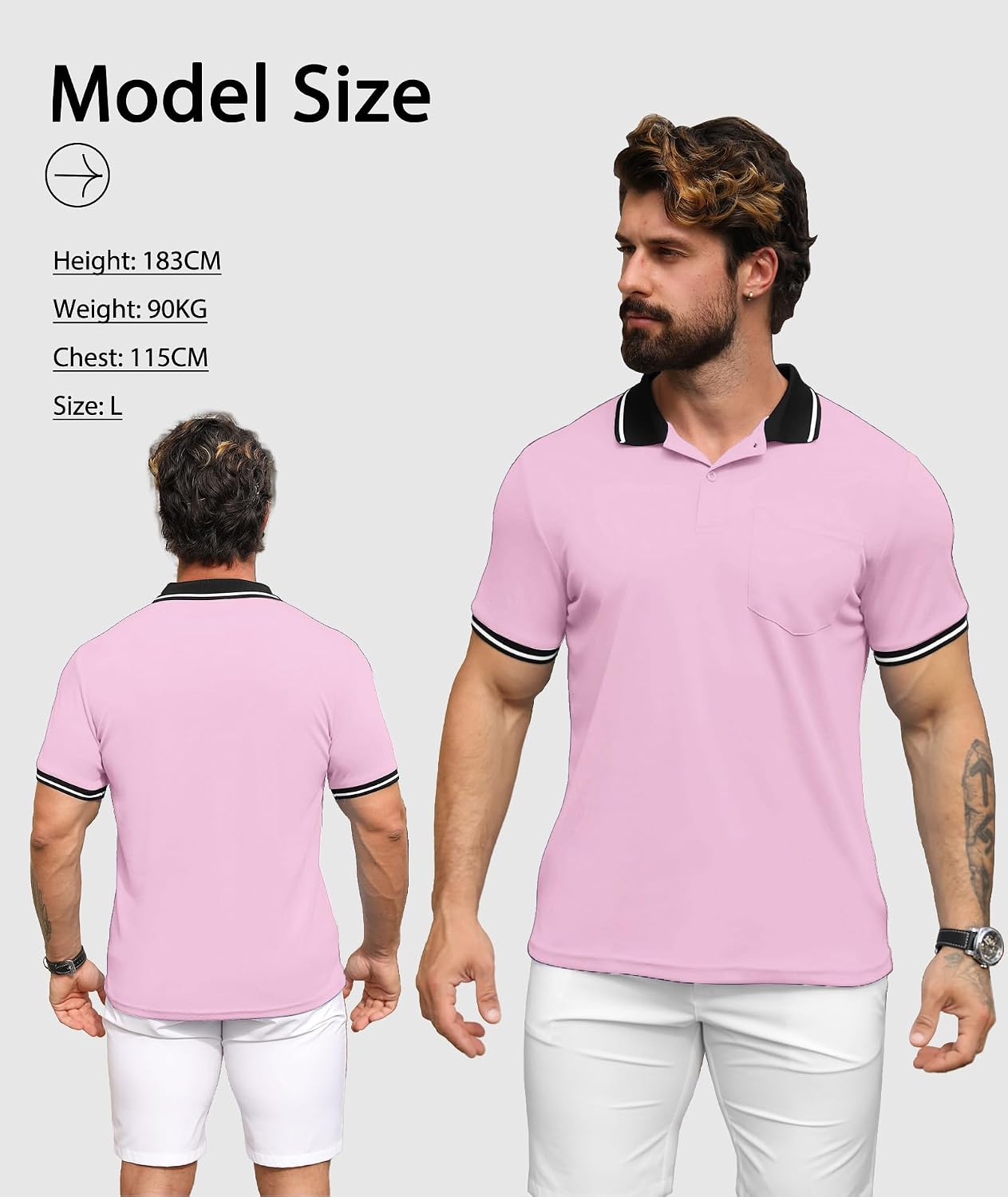 Thumbnail 2 de SwissWell lot de 3 polos homme manches courtes golf anti-transpiration