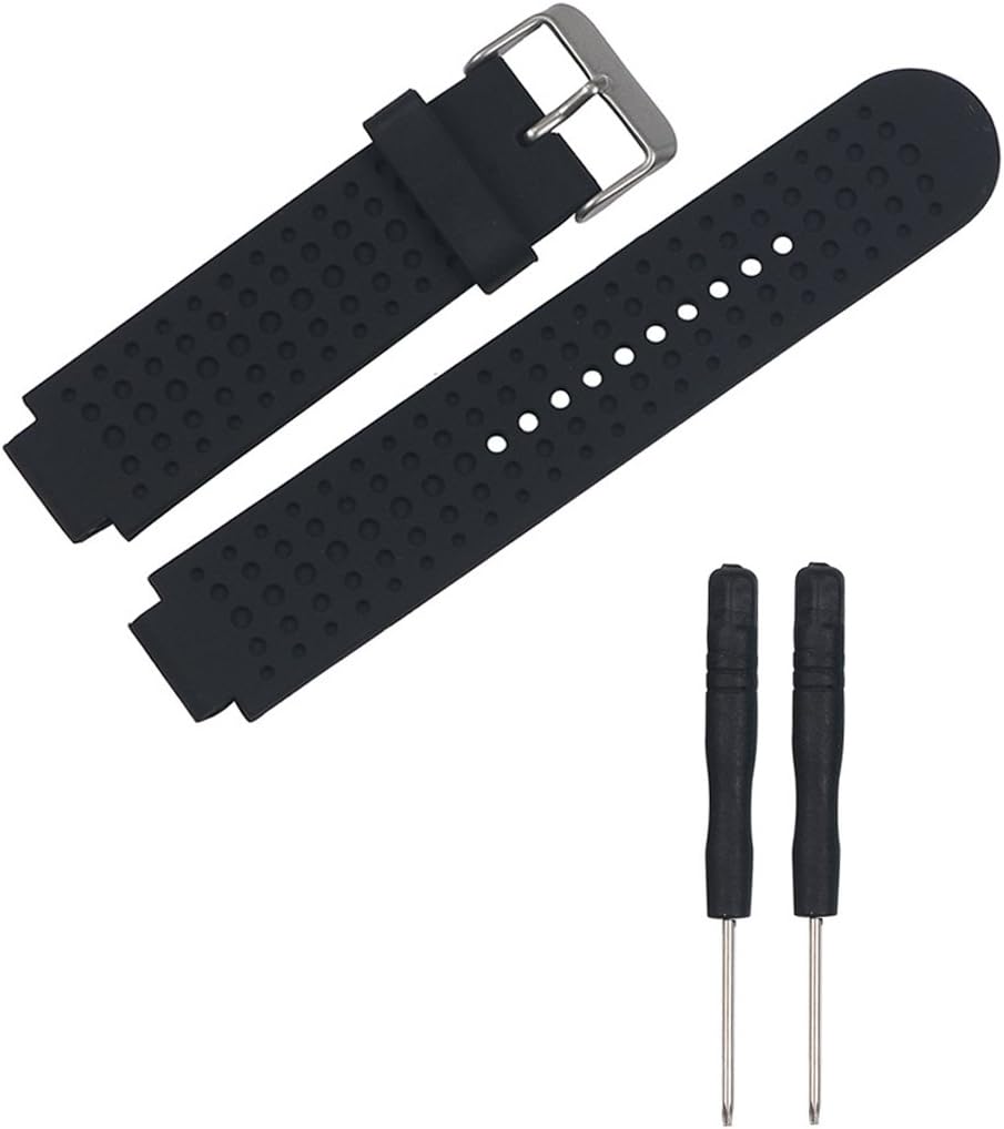 Detalle 2 de LOKEKE Replacement Silicone Band for Garmin Forerunner 25 Large