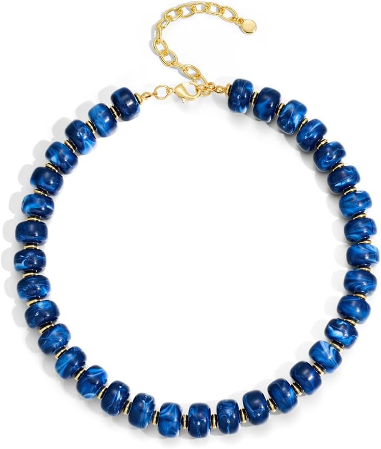 Detalle de ENSKEFEN Beaded Necklace in Acrylic Resin