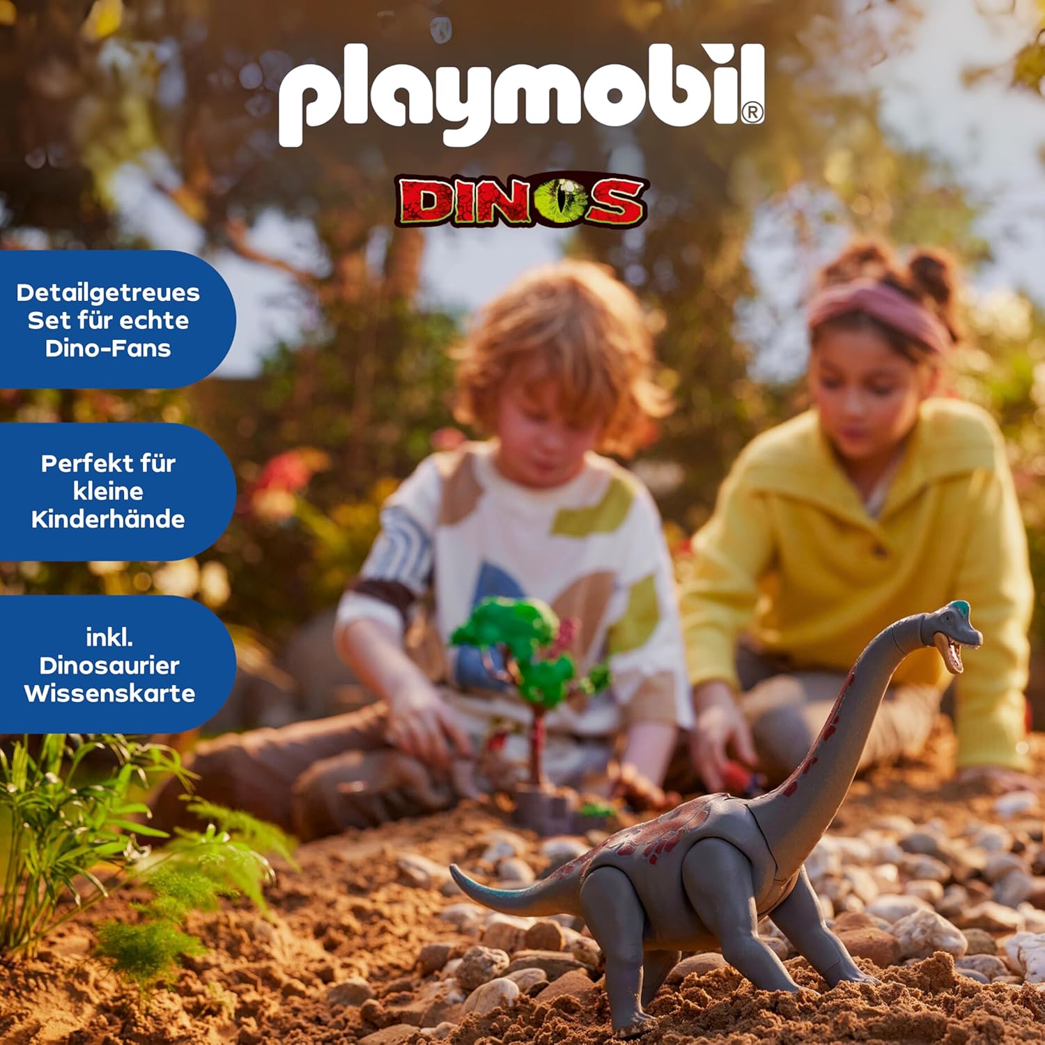 Thumbnail 2 de PLAYMOBIL Dinos 71819 Brachiosaurus-Begegnung mit Luftkissenboot (Dino-Spielset für Kinder ab 4 Jahren)