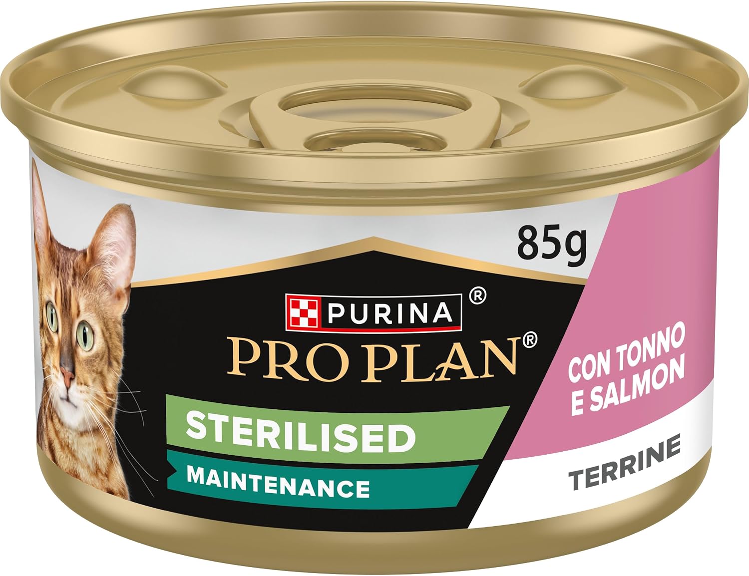 Detalle de Purina Pro Plan Sterilised Maintenance Cibo Umido per Gatti Sterilizzati – Patè Salmone e Tonno, 24 Lattine da 85 g