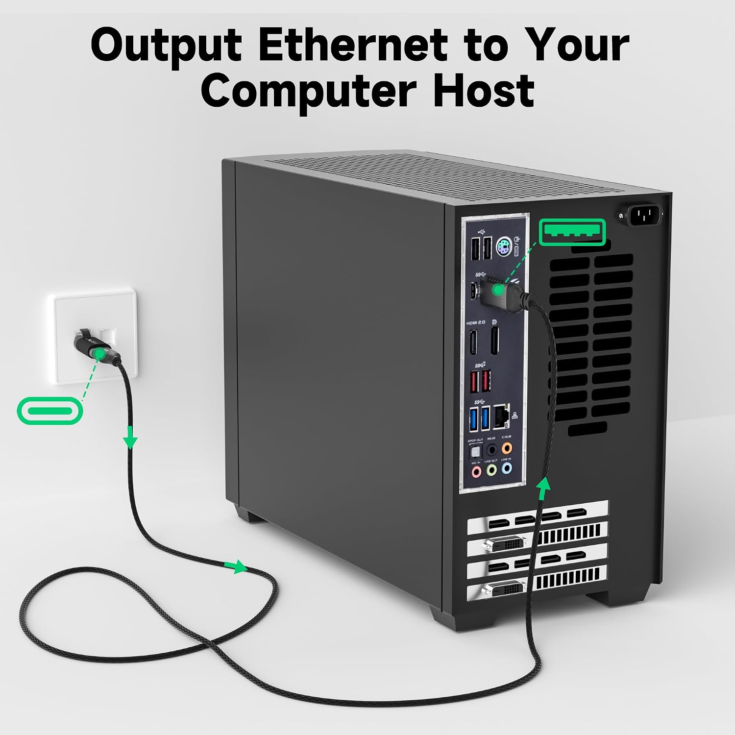 Thumbnail 2 de Mygatti USB C auf Ethernet Adapter 1000 Mbps
