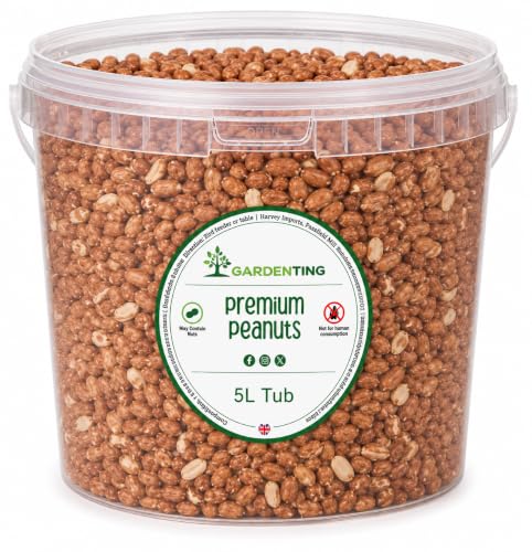 Garden Ting Peanuts Wild Bird Food Tub, 5 Litre