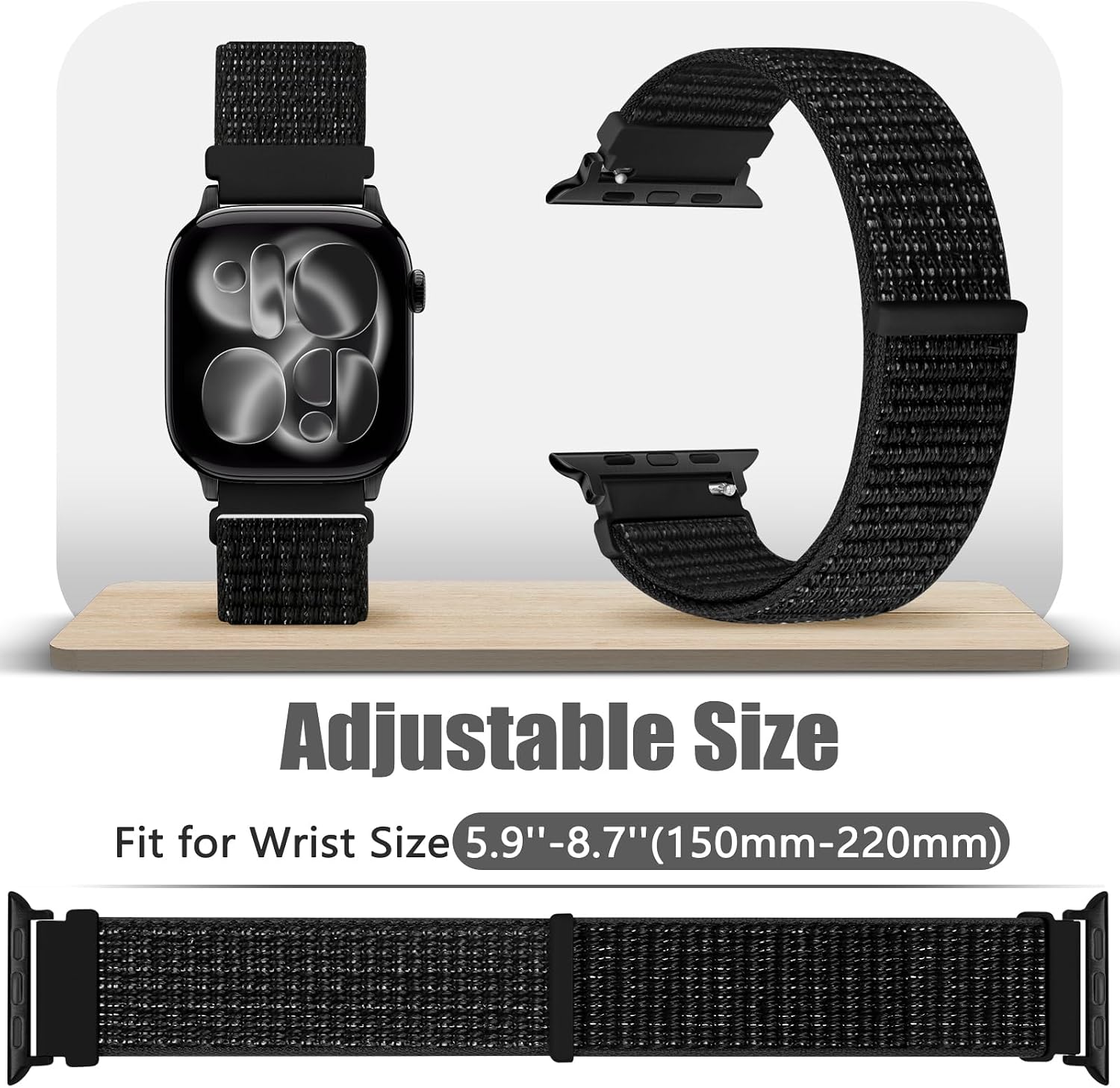 Thumbnail 4 de Runostrich Nylon Sport Strap 2 Pack 49mm