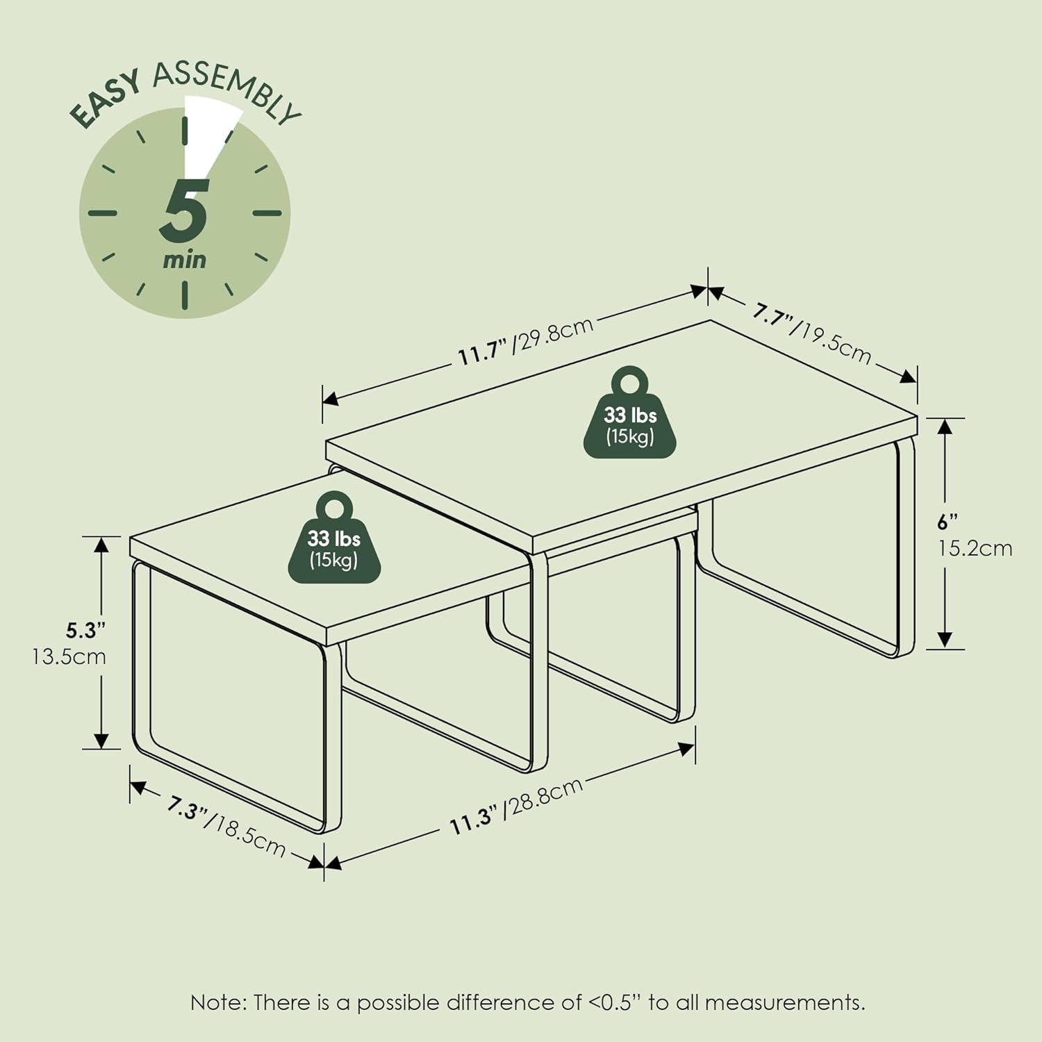 Thumbnail 2 de Furinno RAVEL Kitchen Countertop Organizer Set of 2