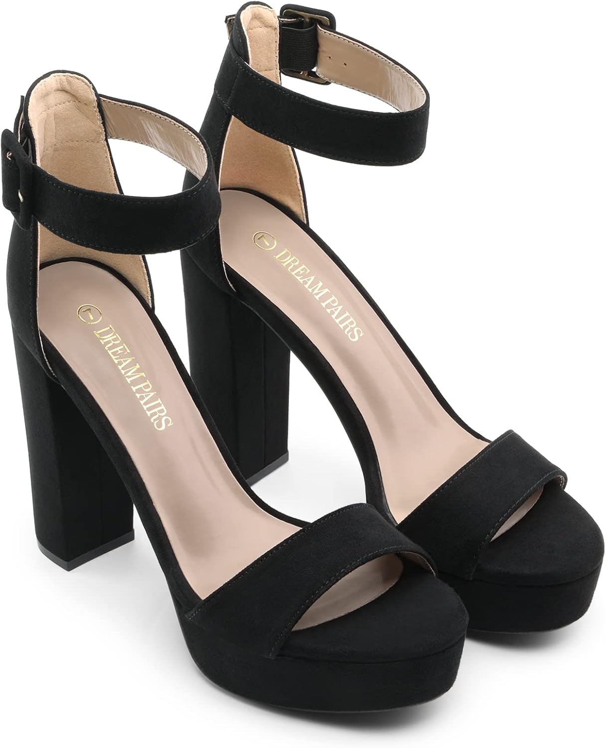 Thumbnail 5 de DREAM PAIRS Women's Platform Heel Sandals review: Open Toe, Ankle Strap, 12.7 cm Heel