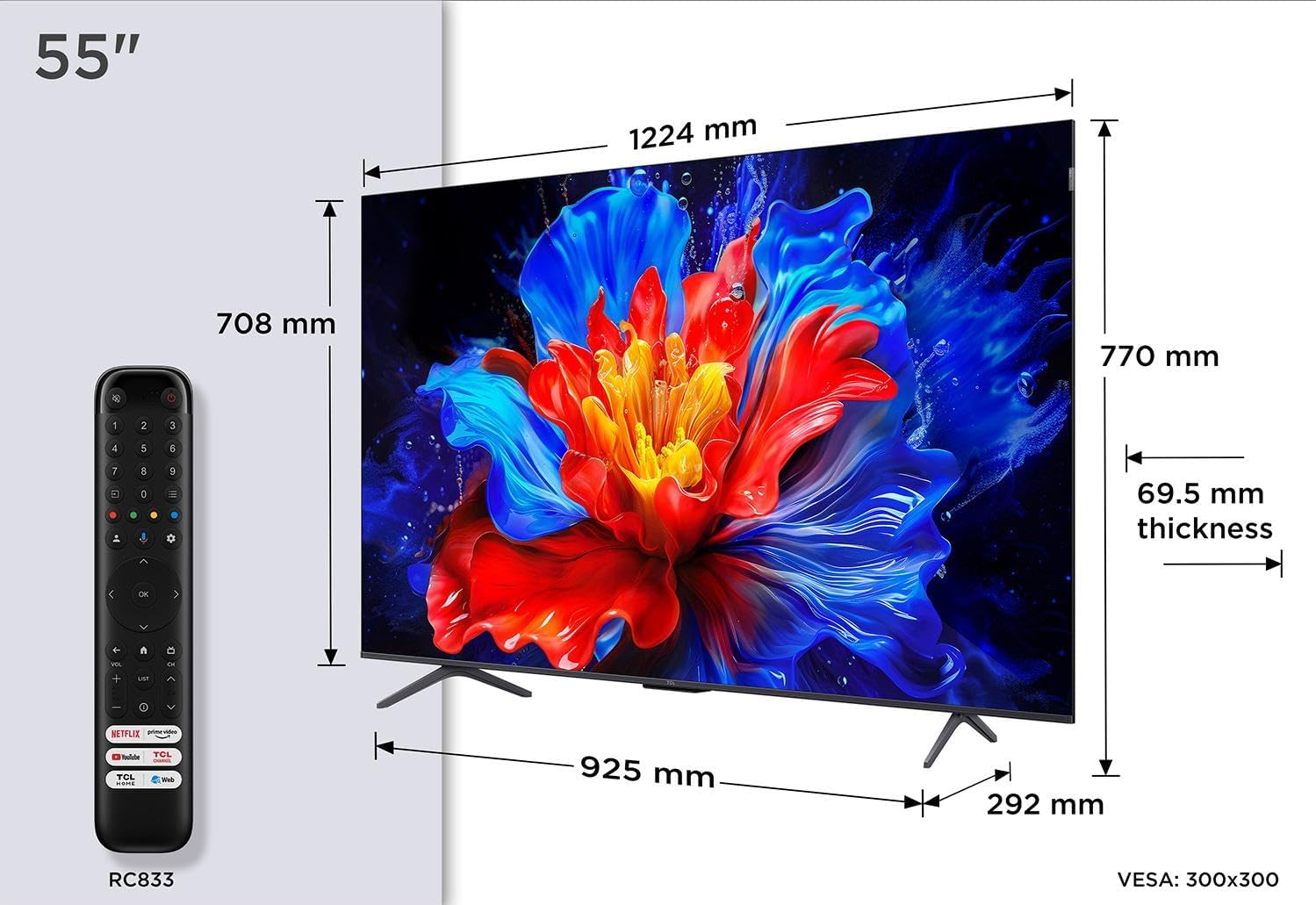 Detalle de TCL QLED-TV 55 tum