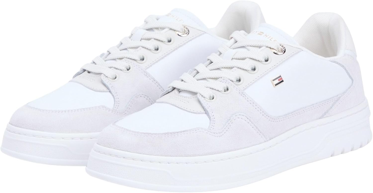 Thumbnail 2 de Tommy Hilfiger TH Court Sneaker Leather Basso Top Donna - Classico stile retrò e comfort quotidiano