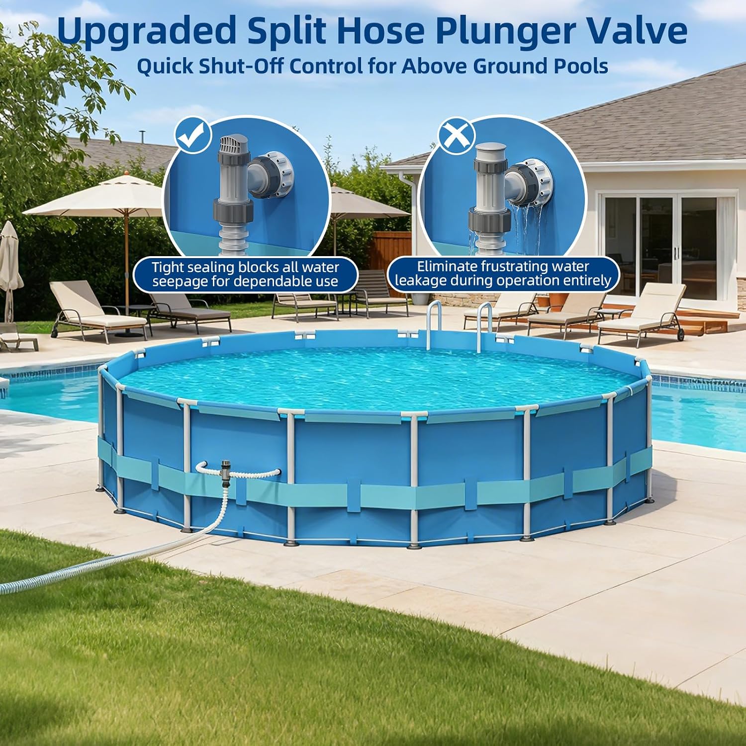 Detalle 2 de Plunger Valve for Above-Ground Pools, 1.5-Inch Hoses