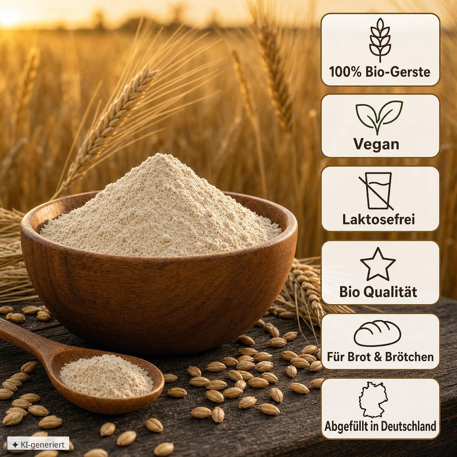 Detalle de EWL Naturprodukte Backmalz 275 g Bio Malz – enzymaktiv, aus deutscher Gerste