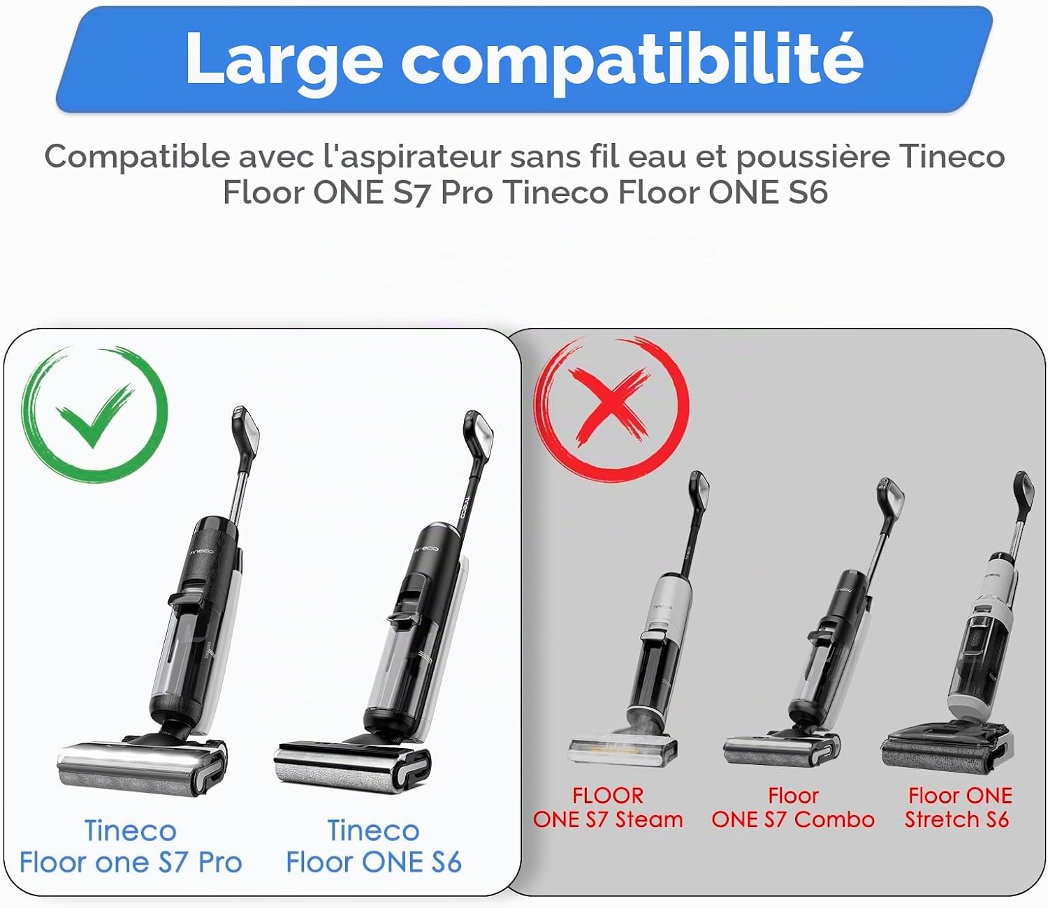 Detalle 2 de FILTERIST HEPA-filters voor Tineco Floor ONE S7 PRO en ONE S6, 6 stuks
