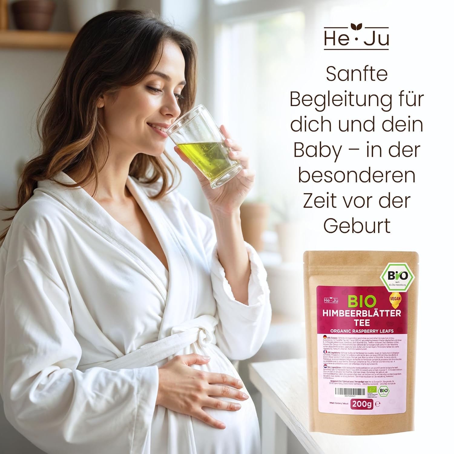 Thumbnail 4 de He-Ju Himbeerblättertee 200 g 🍵