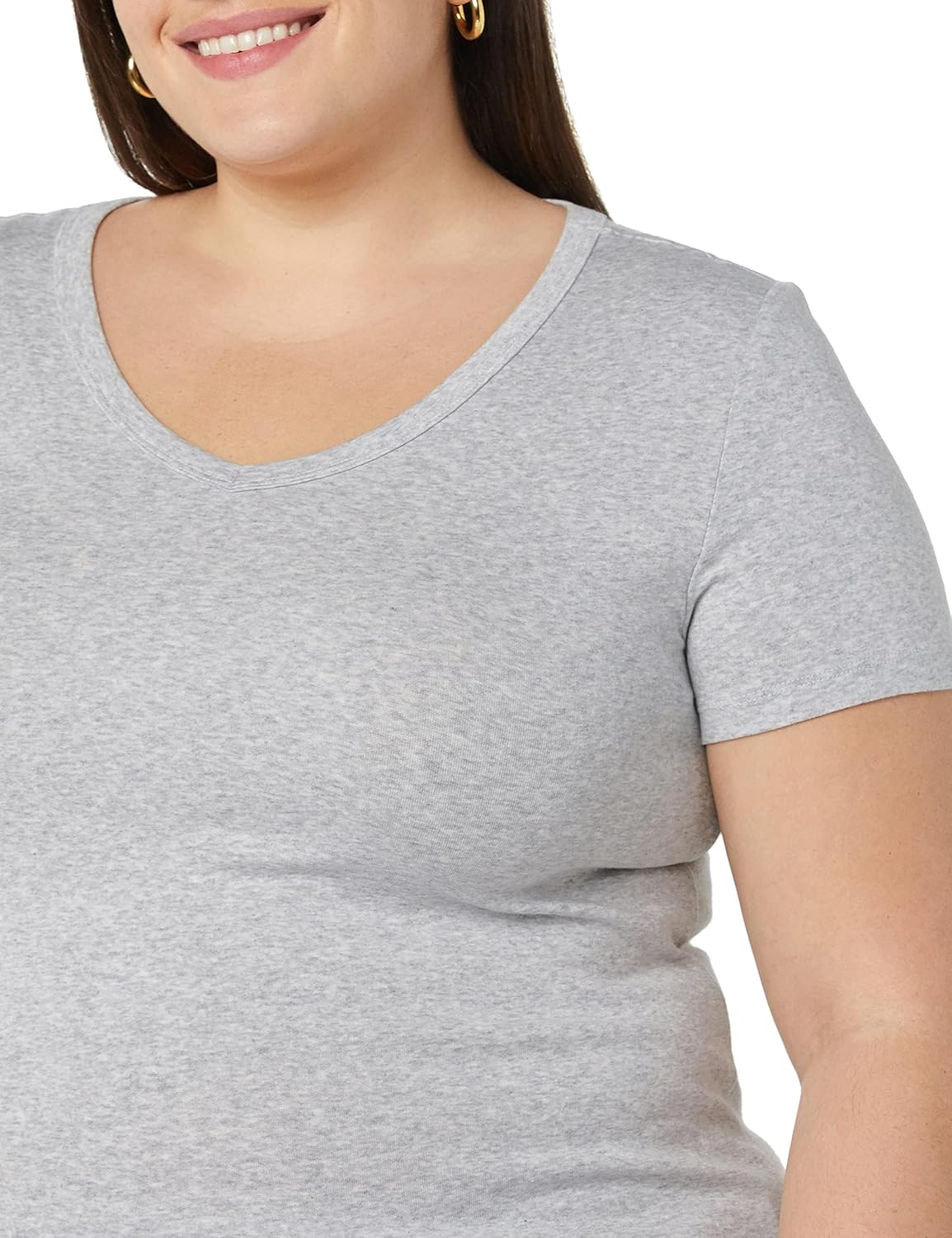 Thumbnail 5 de Amazon Essentials Damen Basic V-Ausschnitt T-Shirt mit Kurzen Ärmeln – Slim Fit