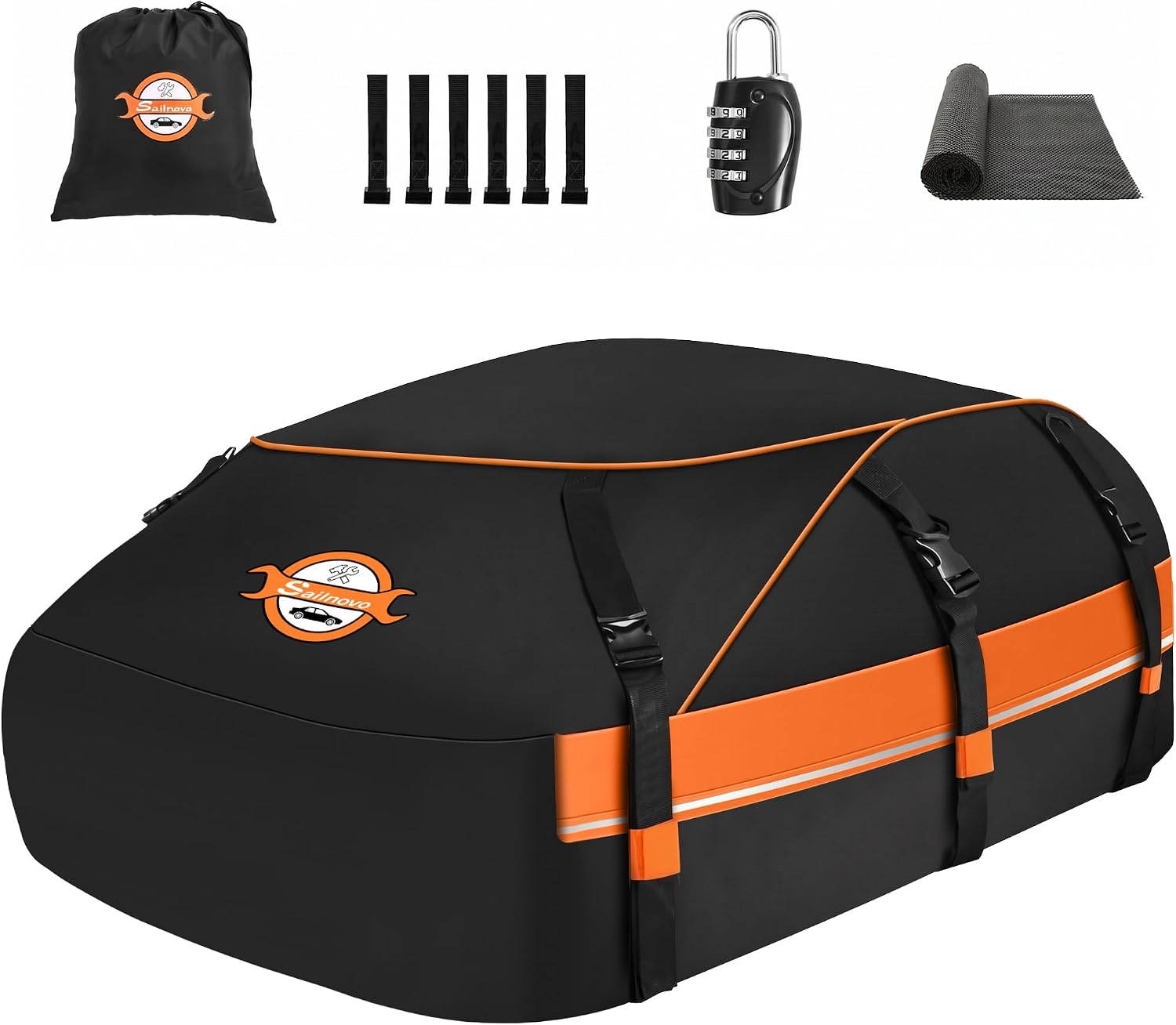 Detalle de Sailnovo Rooftop Cargo Carrier 20 Cubic Feet