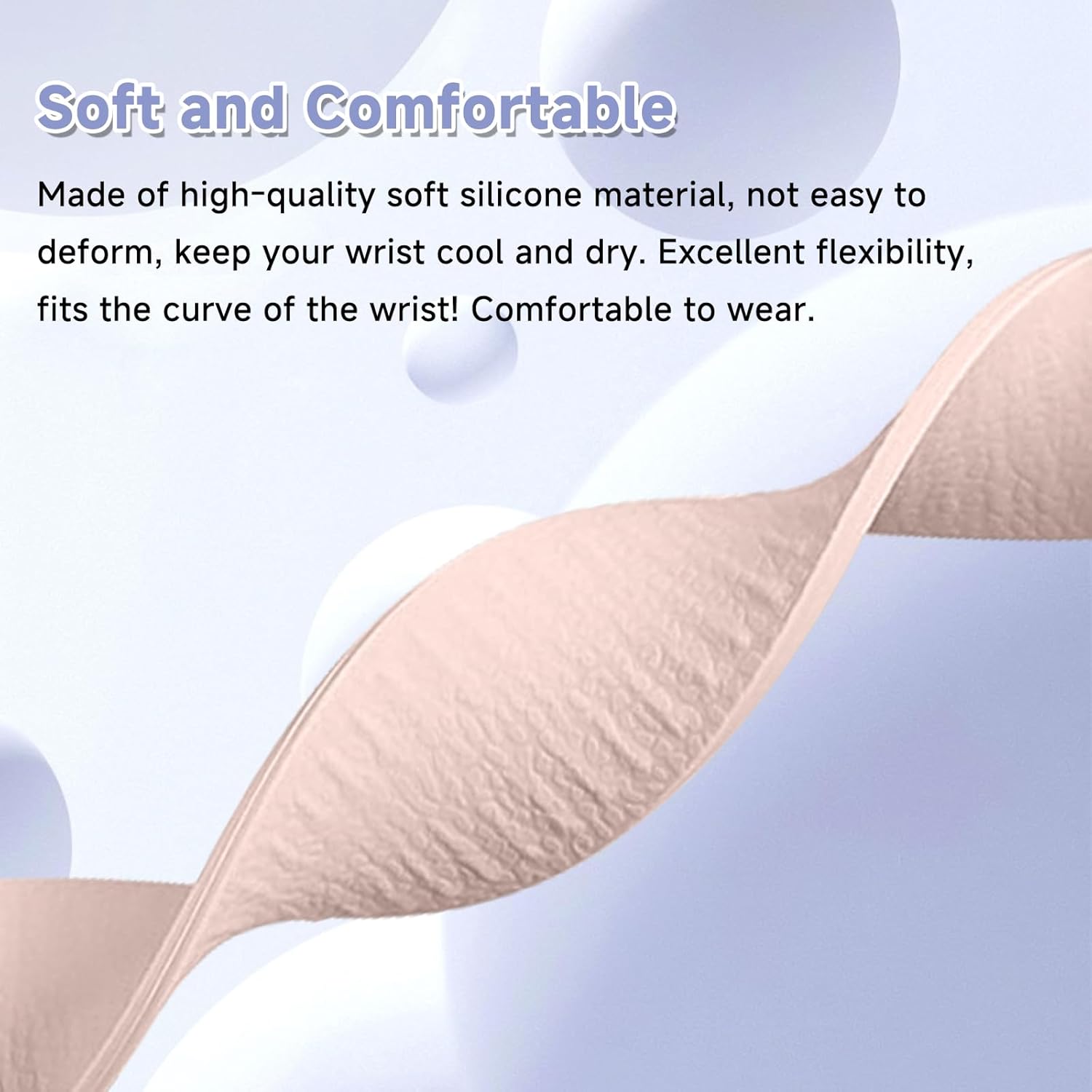 Thumbnail 3 de CiimWaa Magnet-Silikonarmband 22 mm (rosa) – Ersatzband mit Magnetverschluss für Smartwatches