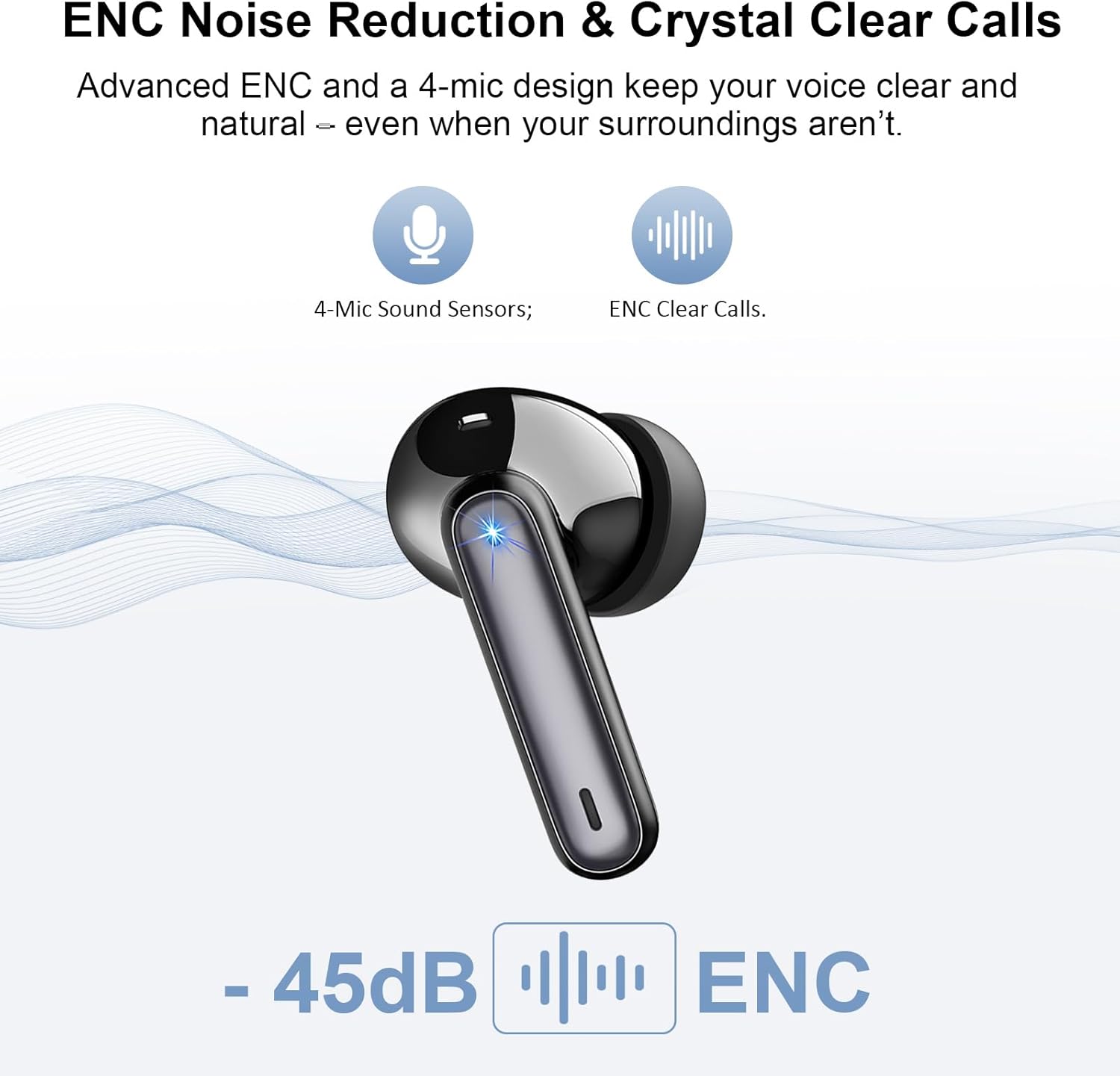 Detalle de Kabellose Bluetooth In-Ear Kopfhörer A97 Pro – 5.4, 14,2 mm Graphenmembran, IPX7, 40 Std Gesamtakku