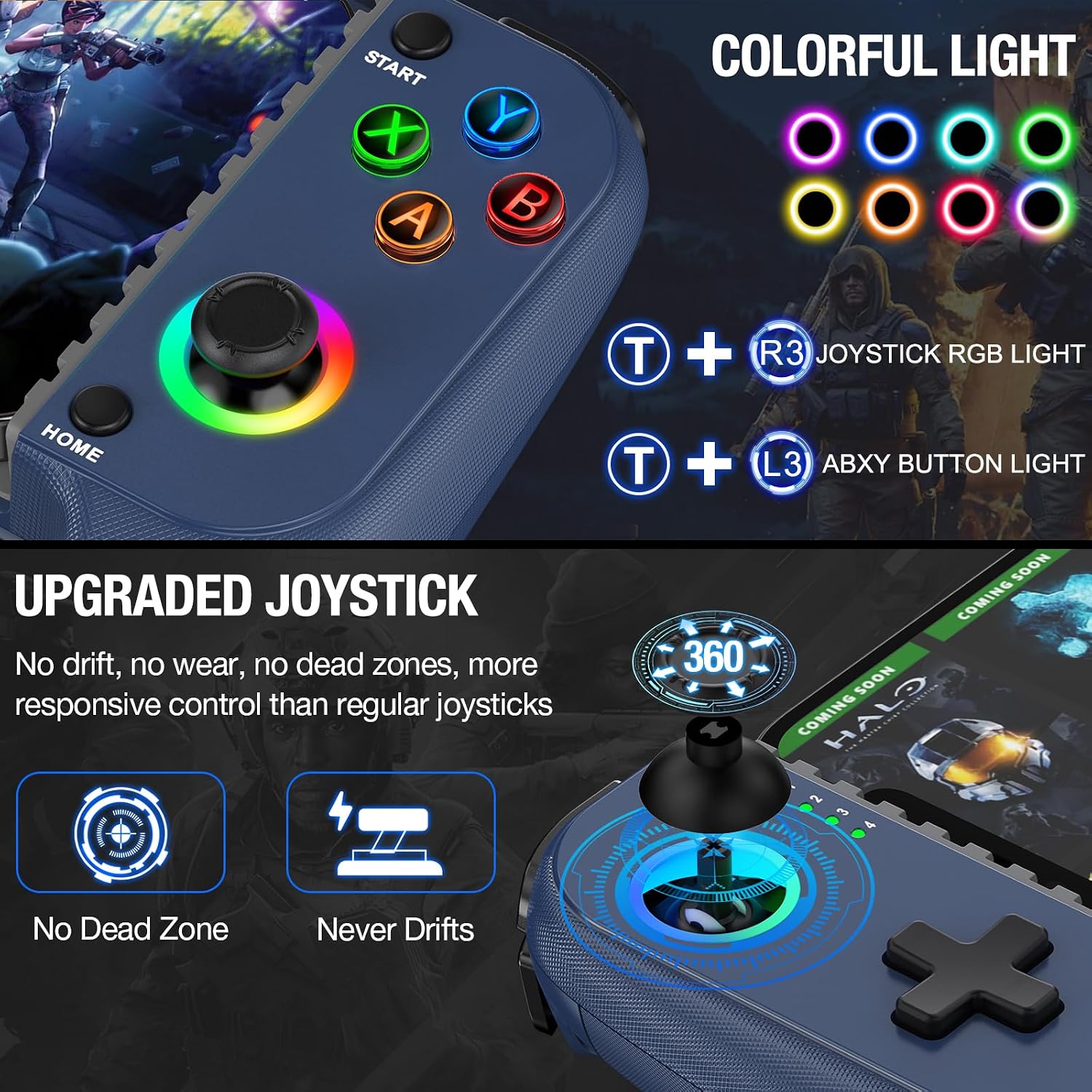 Detalle 2 de Fanxieast Wireless Mobile Gaming Controller for iPhone