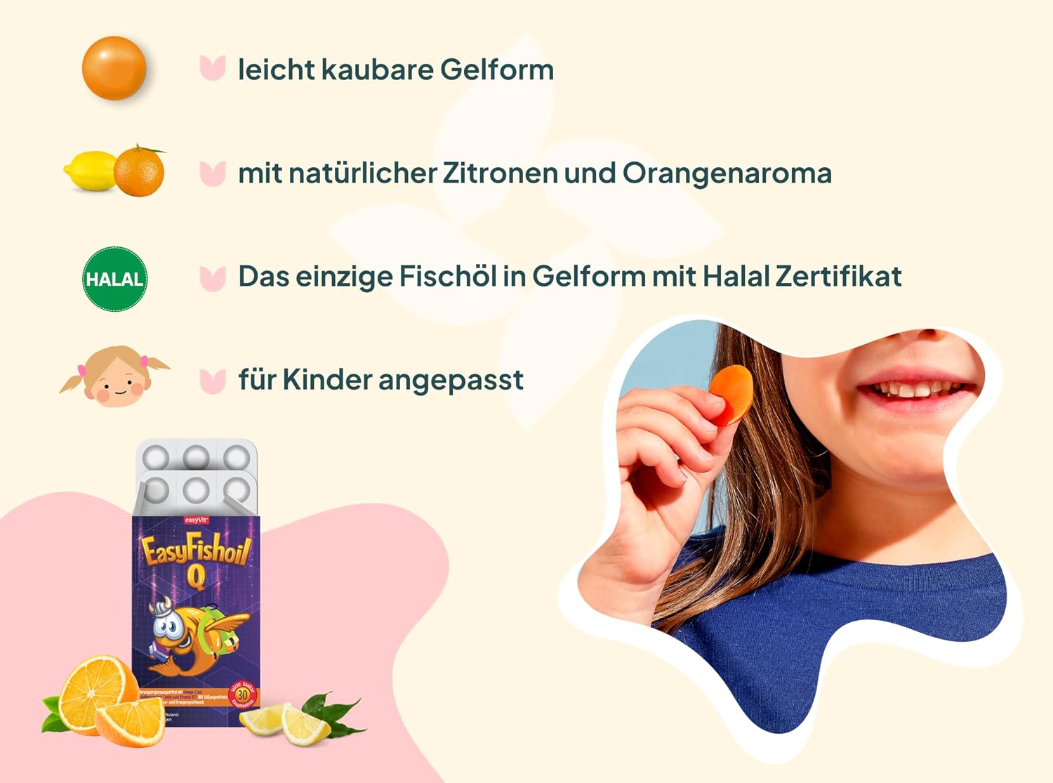 Thumbnail 2 de EasyFishoil Omega 3 Jelly für Kinder (30 Tage) mit Cholin und B-Vitaminen