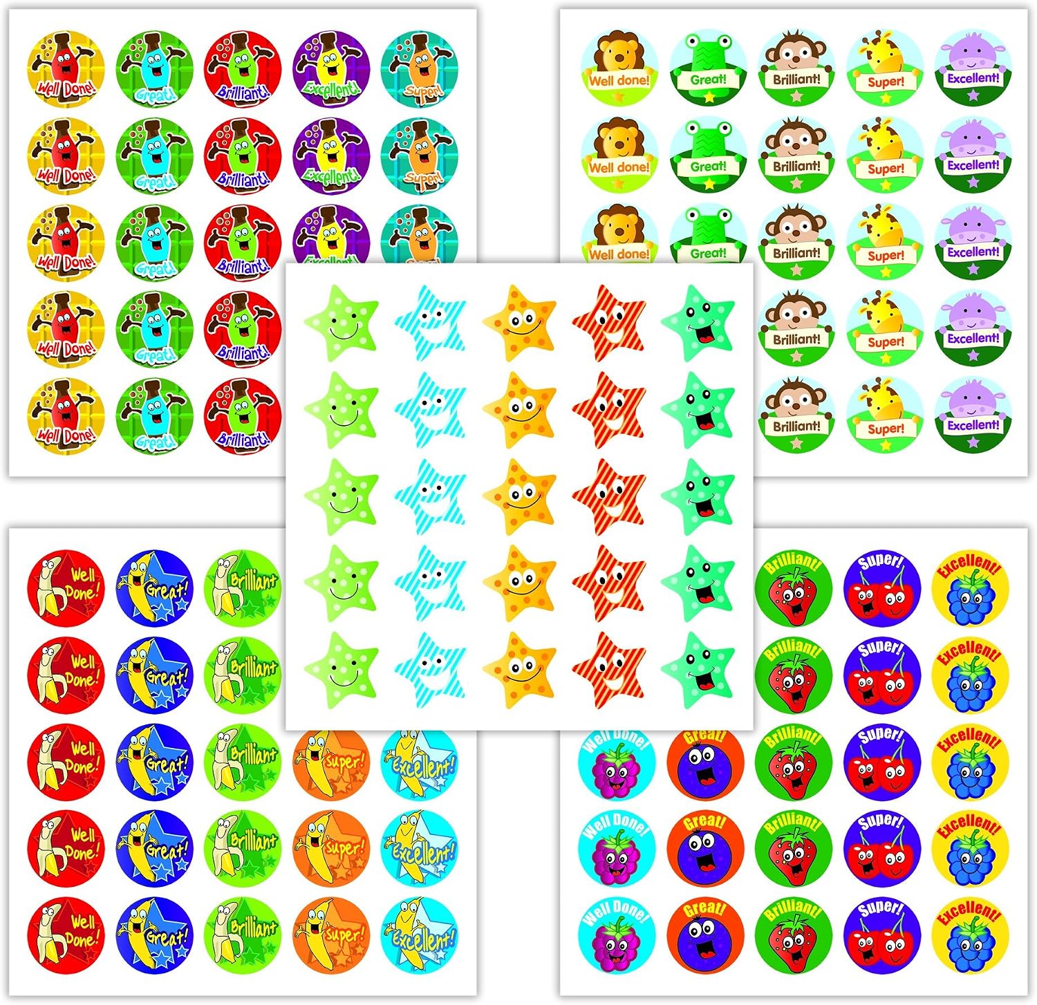 Detalle 2 de SuperStickers DBSA244 geurende beloningsstickers, 125 stuks in 3 geuren